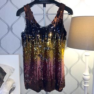 Sequined Tank Top